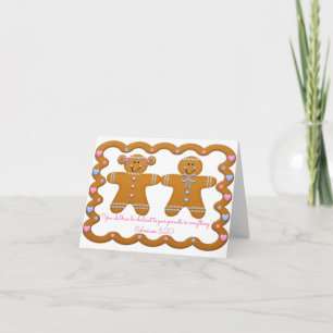 Children Obedient to Parents Scripture~Gingerbread Holiday Card