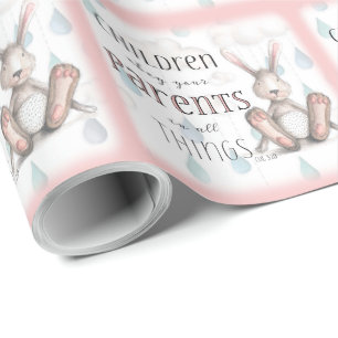 Children Obey Your Parents - Col 3:20 Wrapping Paper