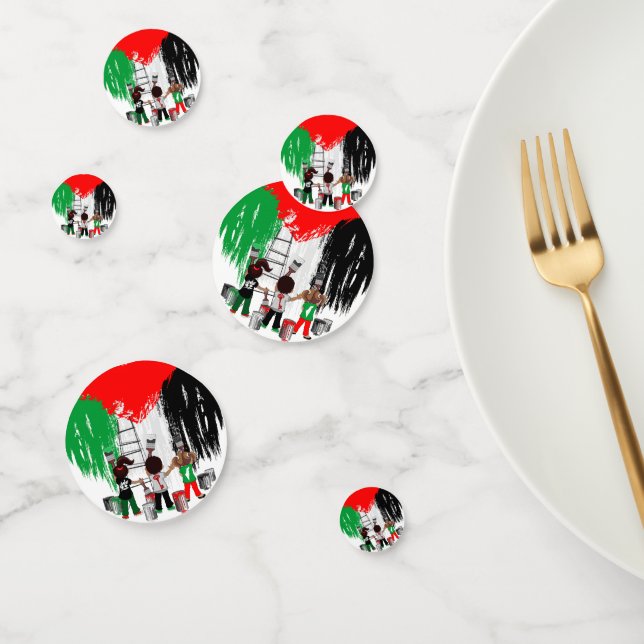 Children of Gaza Painting Palestine Flag  Confetti (Group)