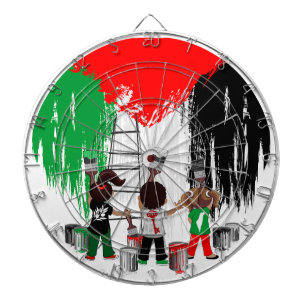 Children of Gaza Painting Palestine Flag  Dartboard