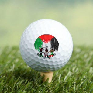 Children of Gaza Painting Palestine Flag  Golf Balls