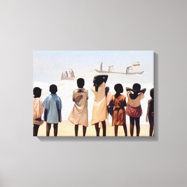 Children of Ghana 020 by Shelia Turner Canvas Print (Front)