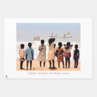 Children of Ghana by Shelia Turner Wrapping Paper