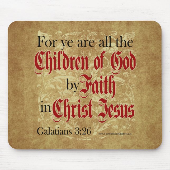 Children of God by Faith Mouse Mat (Front)