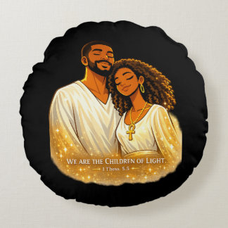 Children of Light Round Cushion