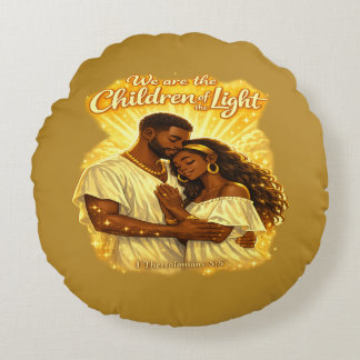 Children of Light Round Cushion