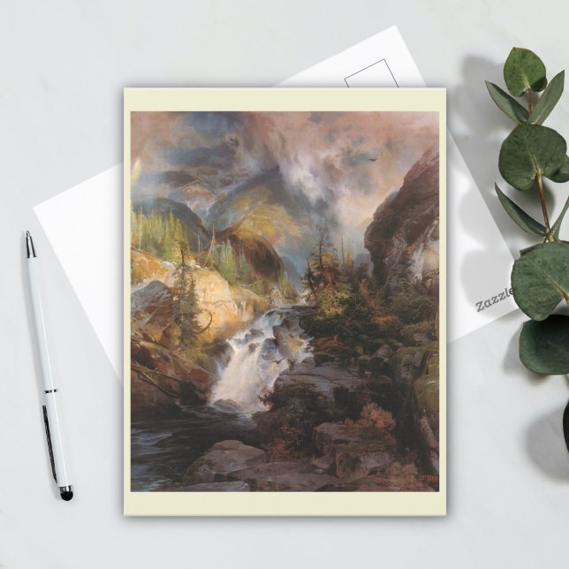 Children Of The Mountain by Thomas Moran Postcard (Creator Uploaded)