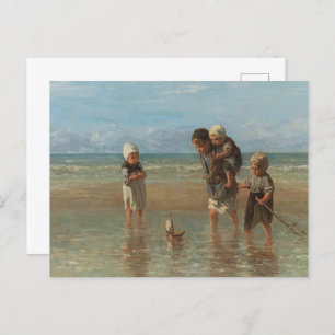 Children of the Sea, Jozef Israels  Postcard