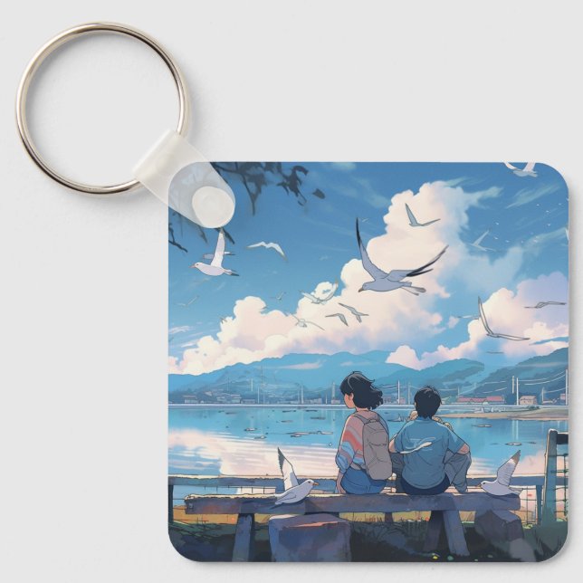 Children of the Shore: Sunny Day Serenity Keychain (Front)