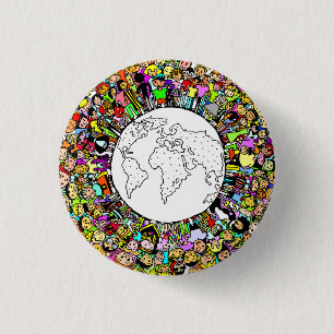 Children of the World 3 Cm Round Badge