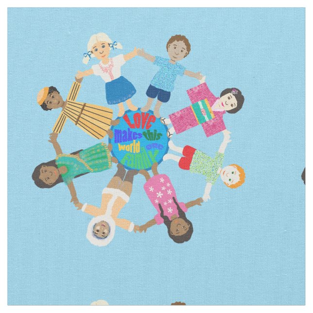 Children of the world fabric (Close Up)