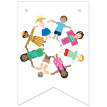 Children of the world holding hands