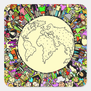 Children of the World Square Sticker
