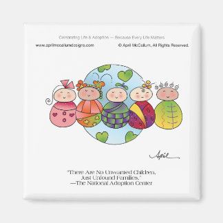 CHILDREN OF WORLD Magnet by April McCallum