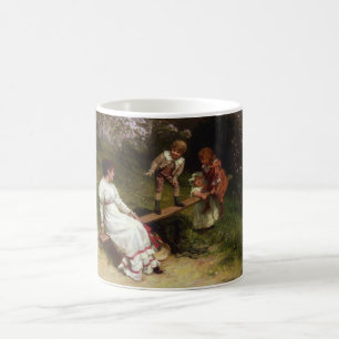 Children on a Seesaw (by Frederick Morgan) Coffee Mug