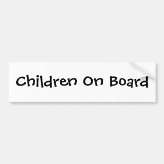 Children On Board Bumper Sticker