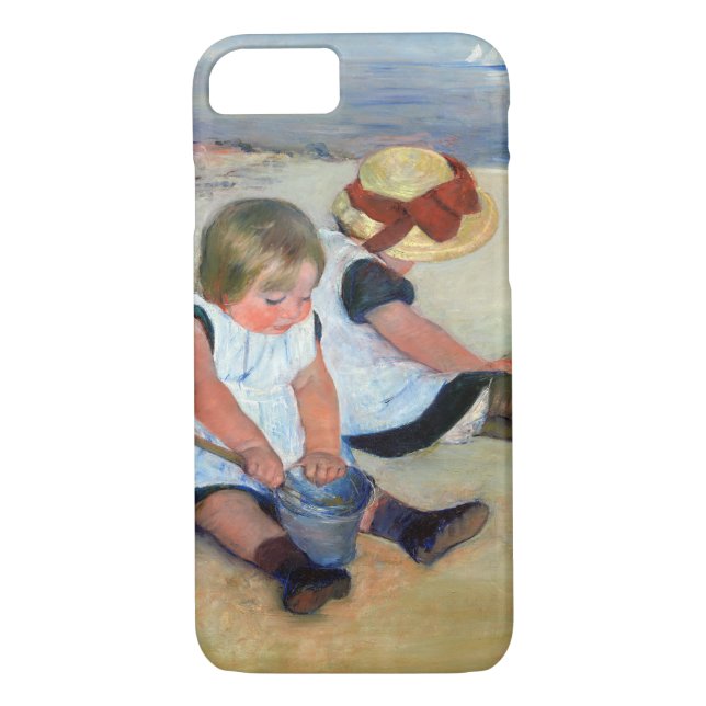 Children on the Beach, Cassatt Case-Mate iPhone Case (Back)