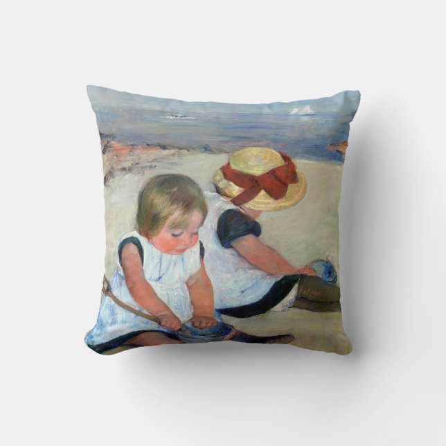 Children on the Beach, Cassatt Cushion (Front)