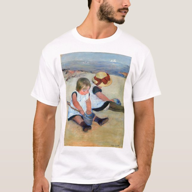 Children on the Beach, Cassatt T-Shirt (Front)