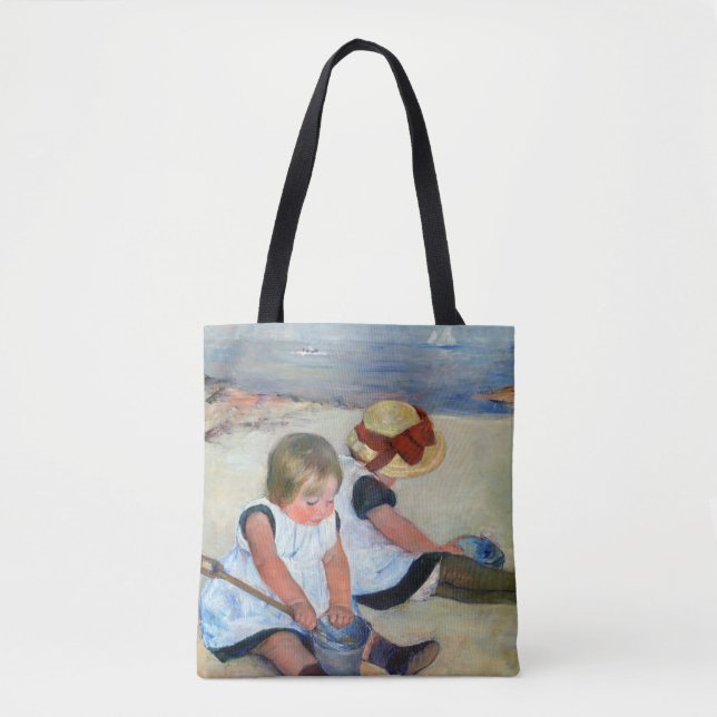 Children on the Beach, Cassatt Tote Bag (Front)