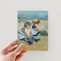 Children on the Beach | Mary Cassatt Postcard