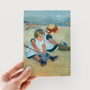 Children on the Beach   Mary Cassatt Postcard
