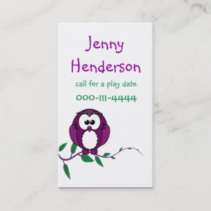 Children Play date calling card
