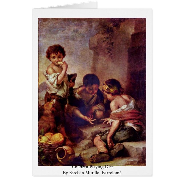 Children Playing Dice (Front)