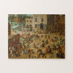 Children Playing Games (Pieter Bruegel the Elder) Jigsaw Puzzle
