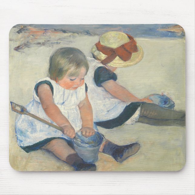 Children Playing on the Beach, 1884 Mouse Mat (Front)