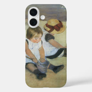 Children Playing on the Beach by Mary Cassatt iPhone 16 Case
