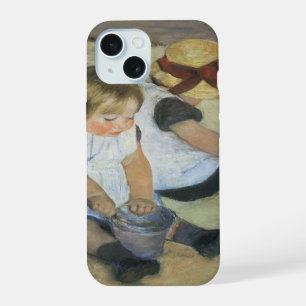 Children Playing on the Beach by Mary Cassatt iPhone 15 Case