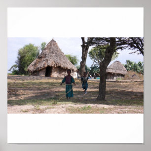 Children playing poster