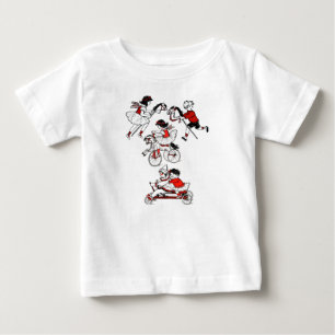 Children Playing with toys Vintage illustration Baby T-Shirt
