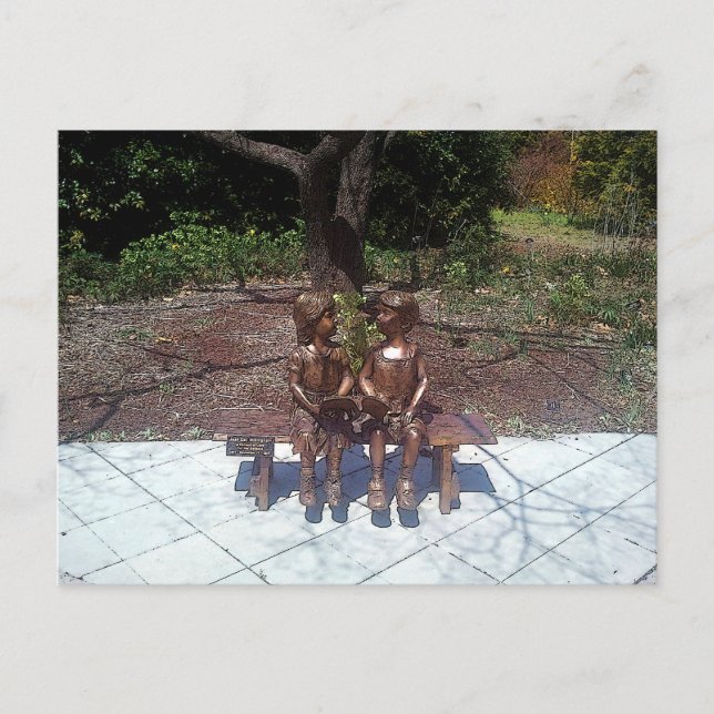 Children Reading Lovely Postcard (Front)