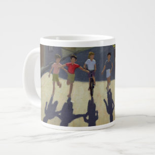 Children Running Lesbos 1999 Large Coffee Mug