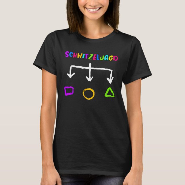 Children s birthday treasure hunt scavenger hunt T-Shirt (Front)