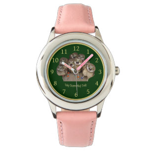 Children’s Clock ~ Baby Burrowing Owls ~ Watch