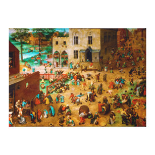 Children’s Games by Pieter Bruegel the Elder 1560 Canvas Print