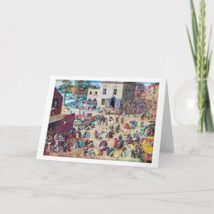 Children’s Games, Pieter Bruegel Card