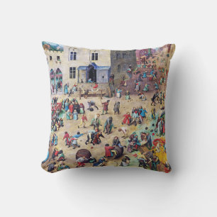 Children’s Games, Pieter Bruegel Cushion