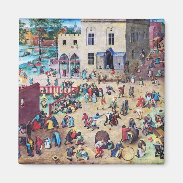 Children’s Games, Pieter Bruegel Magnet (Front)