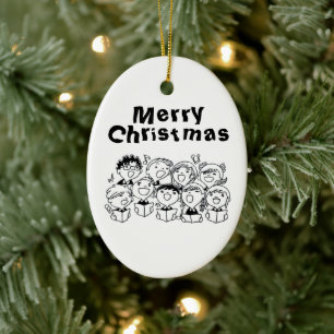 **CHILDREN SINGING** CHRISTMAS ORNAMENT