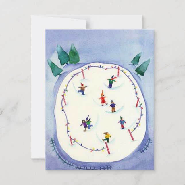 CHILDREN SKATING PARTY INVITATION ~ BIRTHDAY OR (Front)