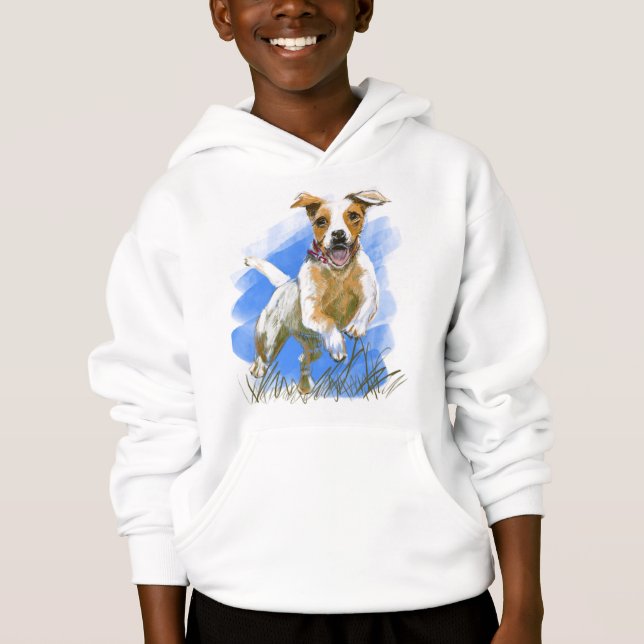 Children Sweatshirt with jumping dog (Front)