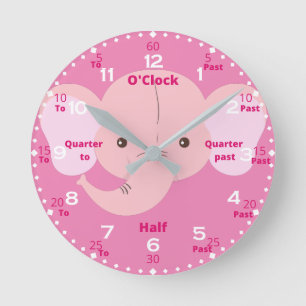 Children Time Learning Acrylic Wall Clock