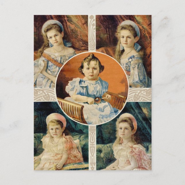  Children tsar of Russia, OTMA & Alexis Romanov Postcard (Front)