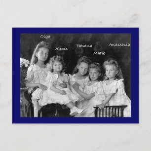 Children Tsar OTMA & Alexis Romanov Russia #272 Postcard