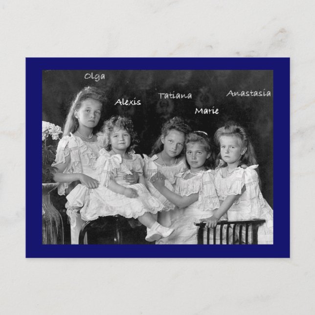 Children Tsar OTMA & Alexis Romanov Russia #272 Postcard (Front)