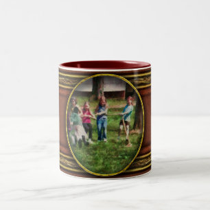 Children - Tug of War Two-Tone Coffee Mug